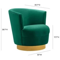 TOV Living Room Noah Swivel Chair