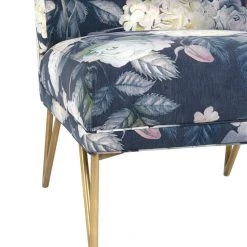 TOV Kelly Floral Velvet Chair Living Room