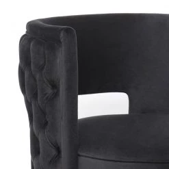 TOV Mimosa Velvet Swivel Accent Chair