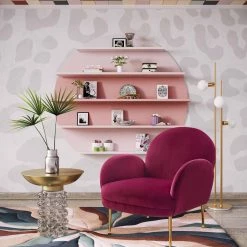 TOV Gwen Velvet Accent Chair