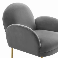 TOV Gwen Velvet Accent Chair