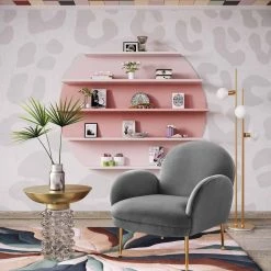 TOV Gwen Velvet Accent Chair