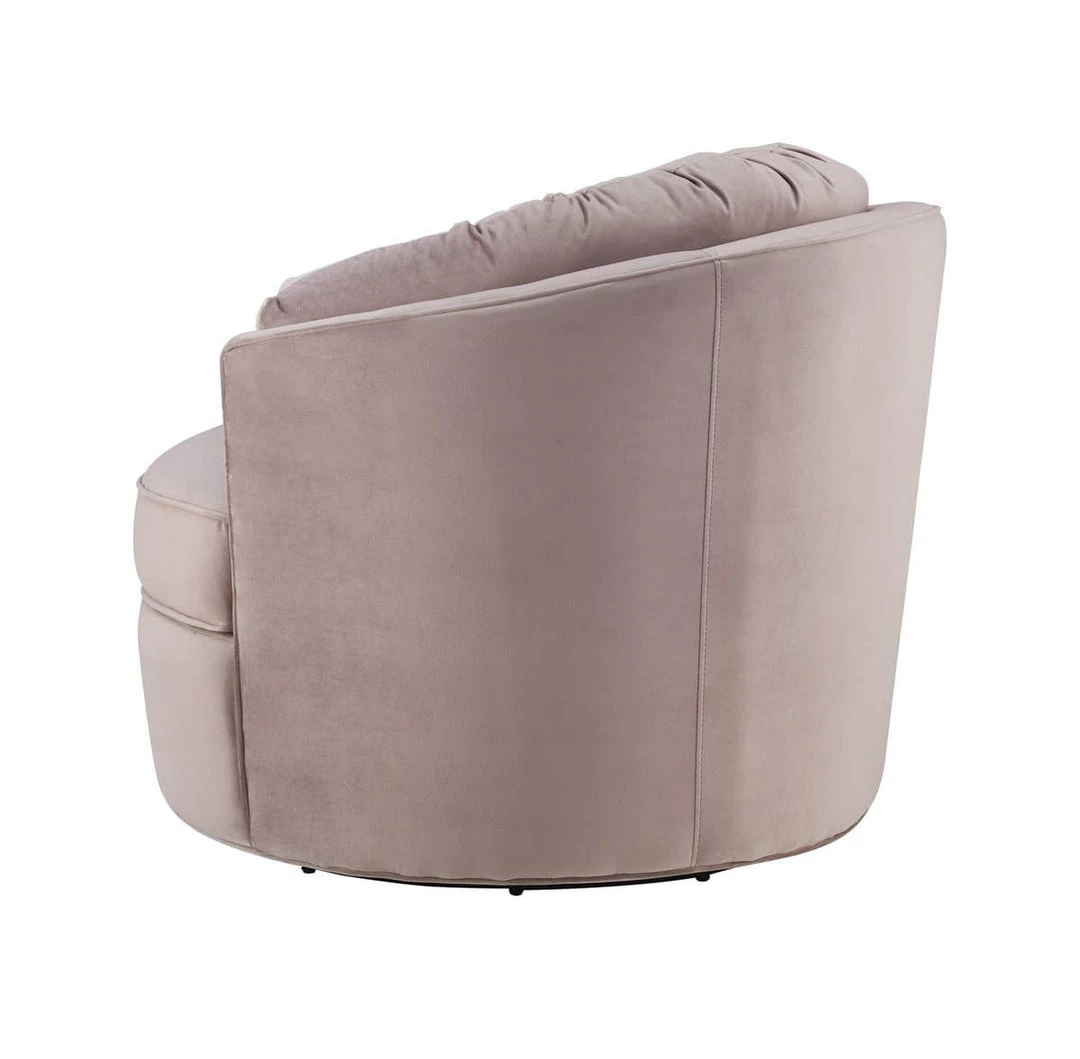 TOV Eloise Velvet Swivel Accent Chair