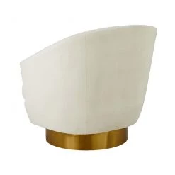 TOV Living Room Canyon Velvet Swivel Accent Chair