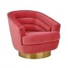 TOV Living Room Canyon Velvet Swivel Accent Chair