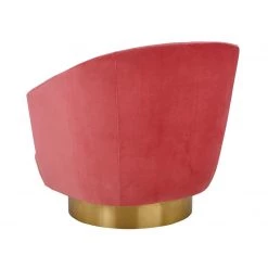 TOV Living Room Canyon Velvet Swivel Accent Chair