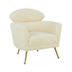 TOV Welsh Faux Shearling Accent Chair
