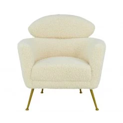 TOV Welsh Faux Shearling Accent Chair