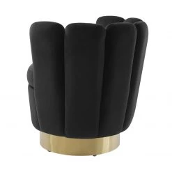 TOV Yad Velvet Swivel Accent Chair