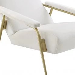 TOV Abbey Velvet Accent Chair Living Room