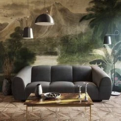 TOV Living Room Emmet Velvet Sofa