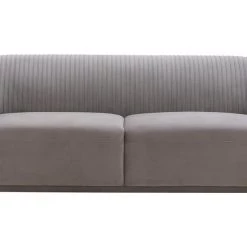 TOV Living Room Yara Pleated Velvet Sofa