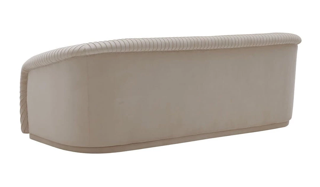 TOV Living Room Yara Pleated Velvet Sofa