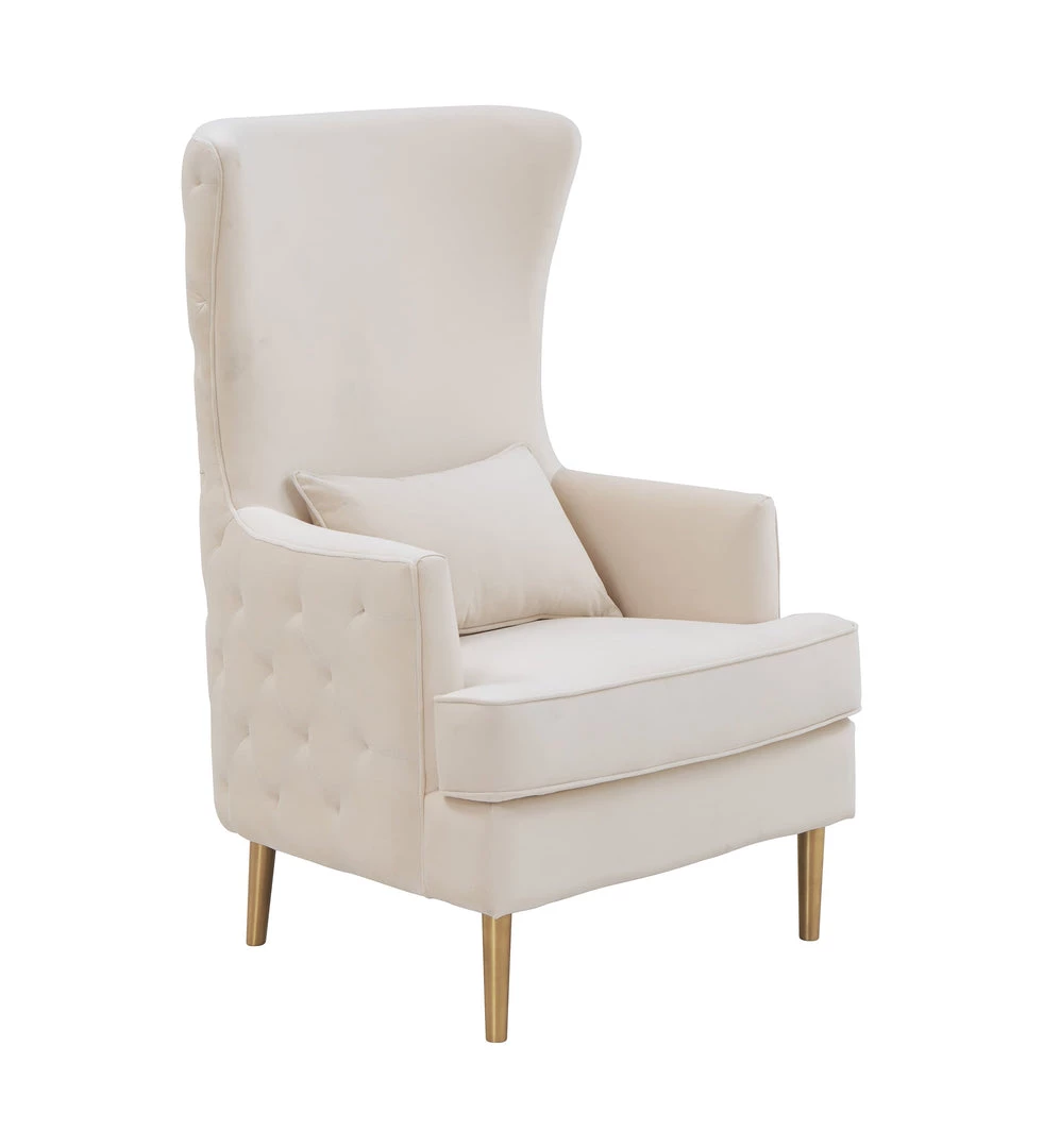 TOV Alina Tall Tufted Back Chair Living Room