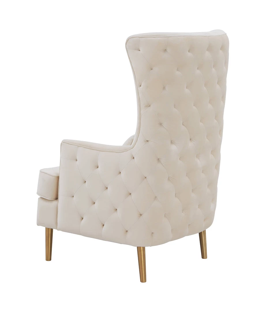 TOV Alina Tall Tufted Back Chair Living Room