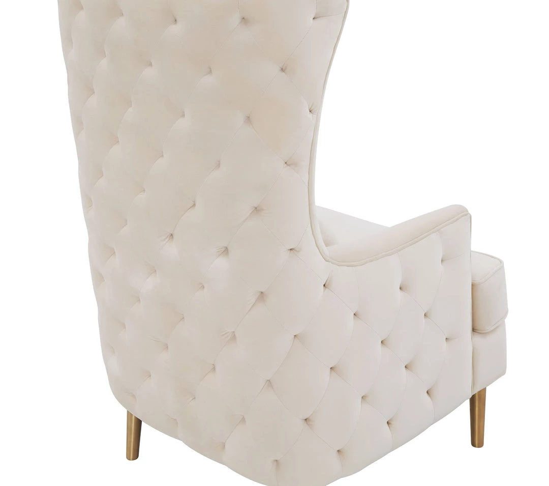 TOV Alina Tall Tufted Back Chair Living Room