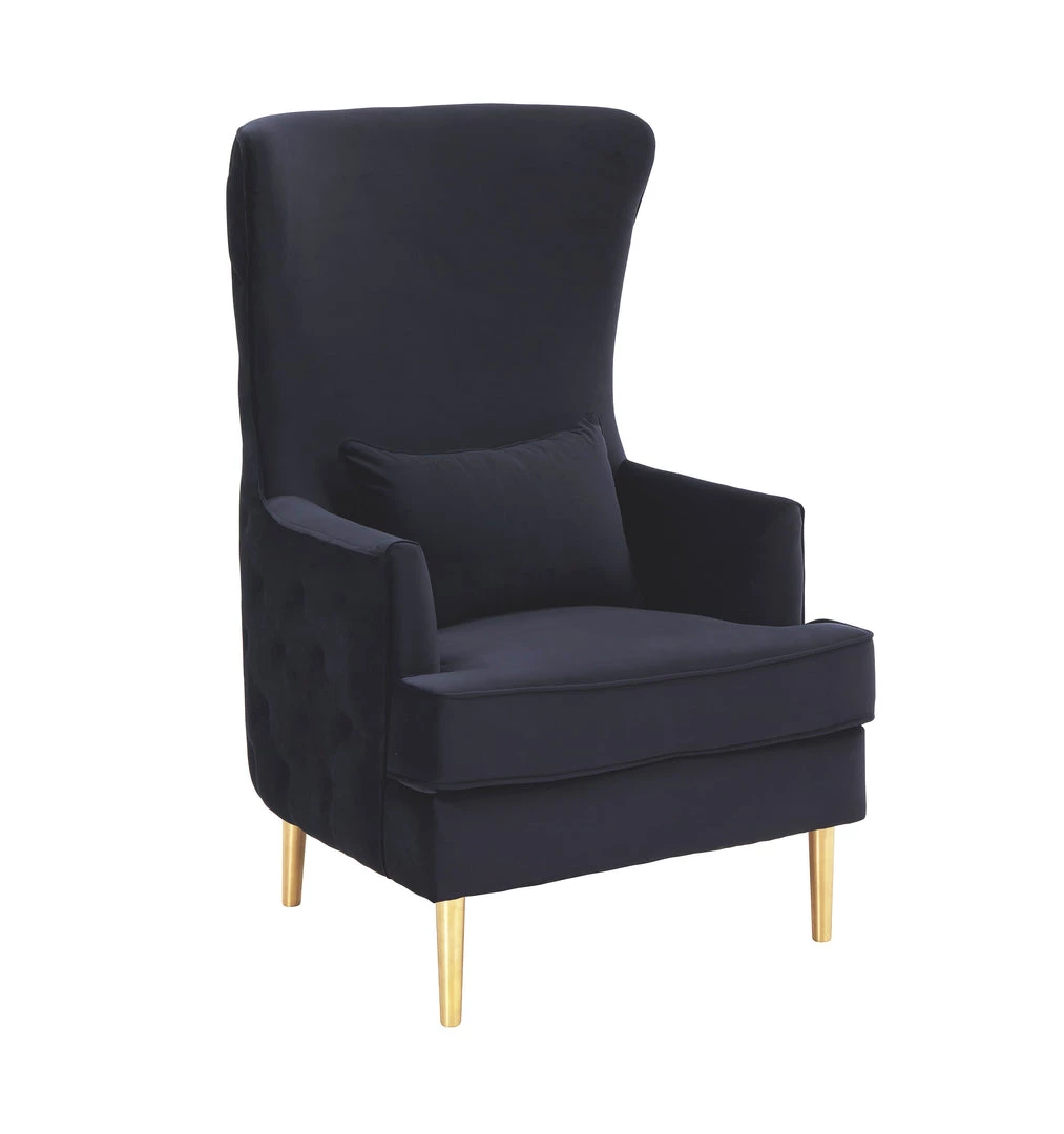 TOV Alina Tall Tufted Back Chair Living Room