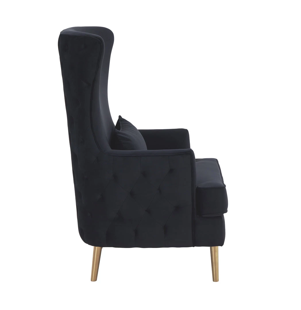 TOV Alina Tall Tufted Back Chair Living Room