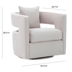 TOV Kennedy Swivel Chair Living Room