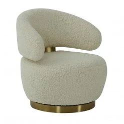 TOV Austin Faux Shearling Chair Living Room