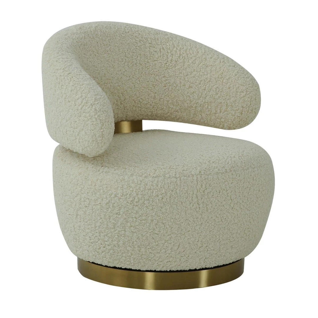 TOV Austin Faux Shearling Chair Living Room