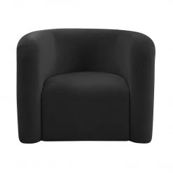 TOV Accent Chairs Curves Velvet Lounge Chair
