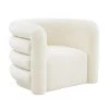 TOV Accent Chairs Curves Velvet Lounge Chair