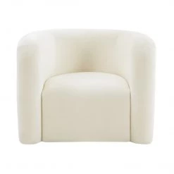 TOV Accent Chairs Curves Velvet Lounge Chair