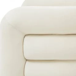 TOV Accent Chairs Curves Velvet Lounge Chair