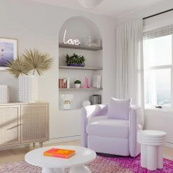 TOV Kennedy Swivel Chair Living Room