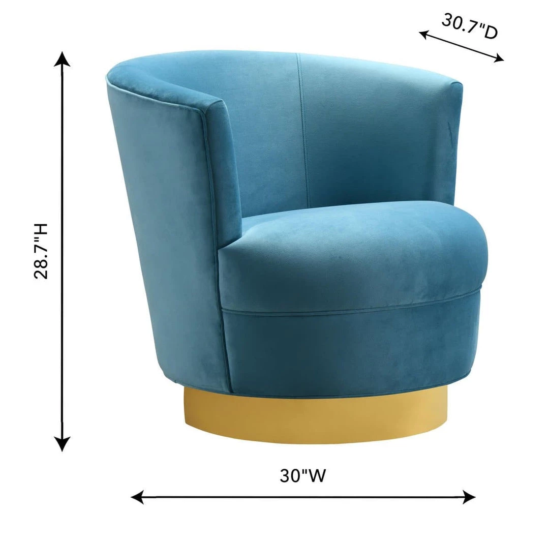 TOV Living Room Noah Swivel Chair