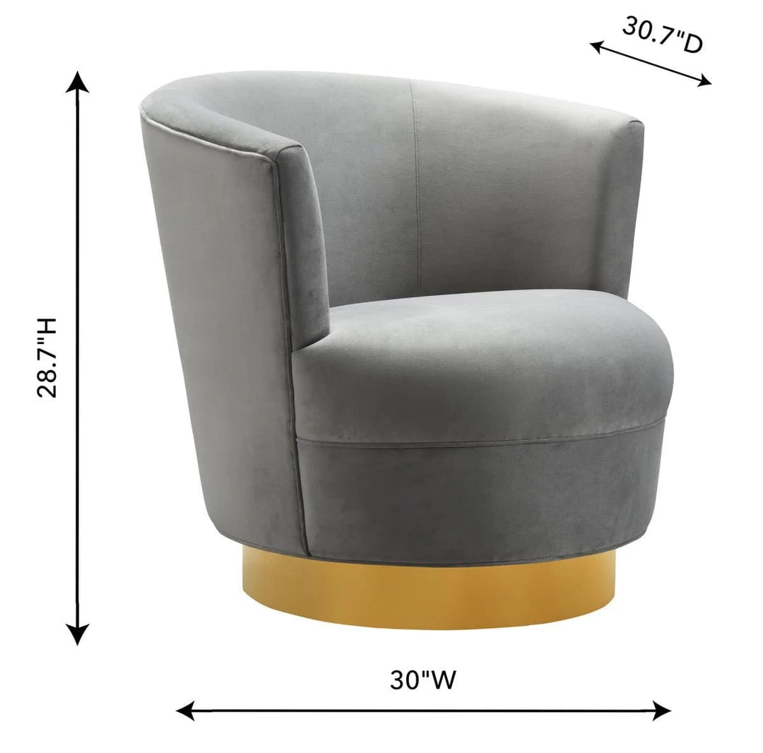 TOV Living Room Noah Swivel Chair