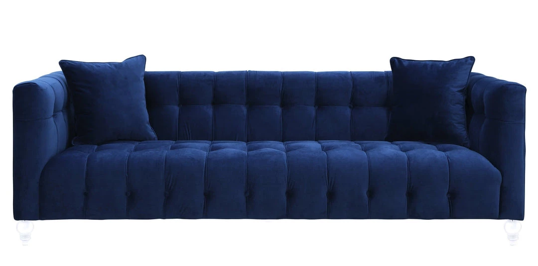 TOV Living Room Bea Velvet Sofa