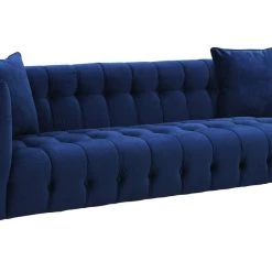 TOV Living Room Bea Velvet Sofa