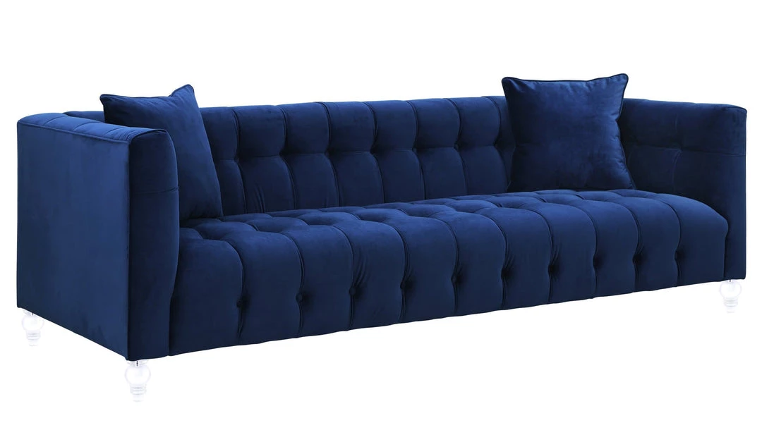 TOV Living Room Bea Velvet Sofa