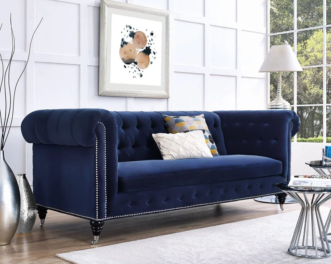 TOV Hanny Velvet Sofa Living Room