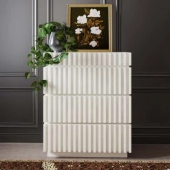 TOV Bedroom Adu Snow White 4 Drawer Chest