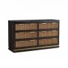 TOV Bedroom Brooke Espresso Walnut 6 Drawer Dresser