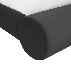 TOV Durwin Black Velvet Bed Bedroom