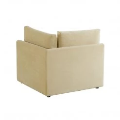 TOV Jessie Champagne Velvet Modular Corner Chair