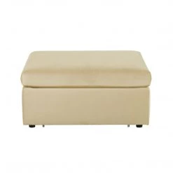 TOV Jessie Champagne Velvet Modular Ottoman