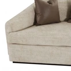 TOV Living Room Abreeyah Beige Velvet Sofa