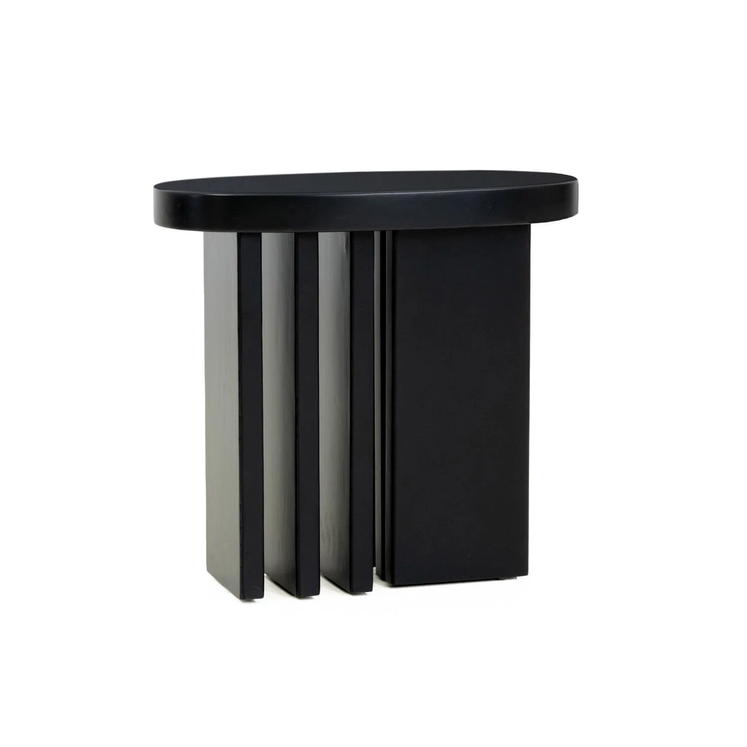 TOV Living Room Etta Black Side Table