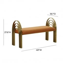 TOV Bedroom Mavis Velvet Bench