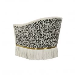 TOV Enid Velvet Swivel Chair Accent Chairs