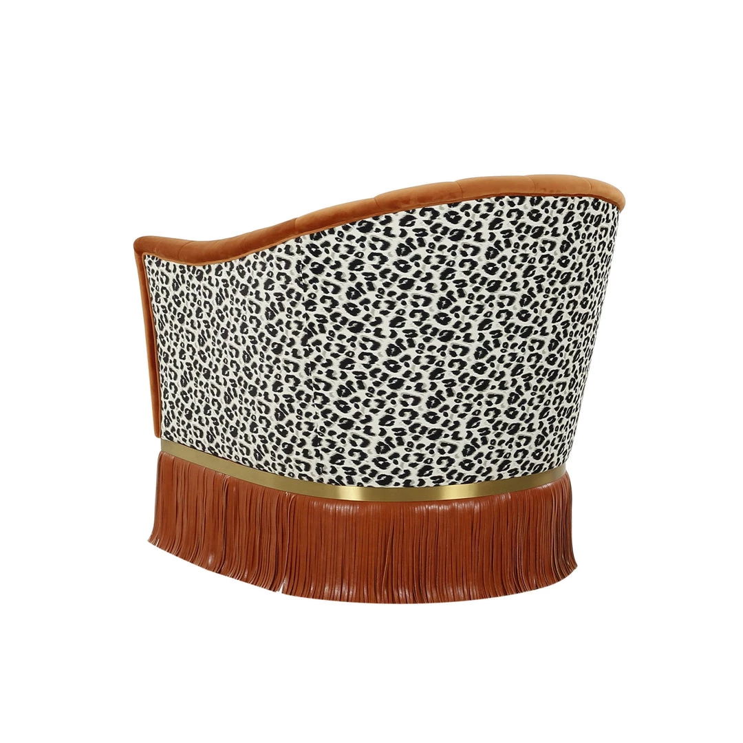 TOV Enid Velvet Swivel Chair Accent Chairs