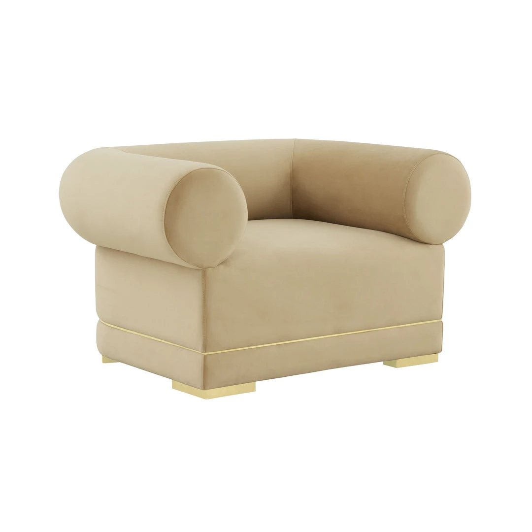 TOV Ricardo Velvet Accent Chair