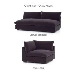 Four Hands Sofa & Loveseat Build Your Own: Grant Sectional By Hollywood Glam