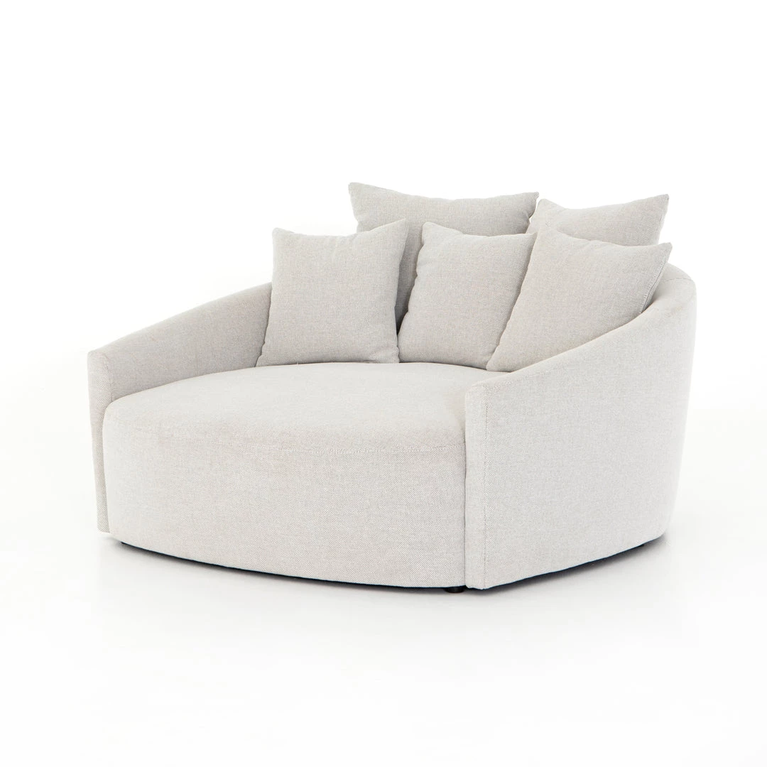 Four Hands Chloe Media Lounger-Delta Bisque
