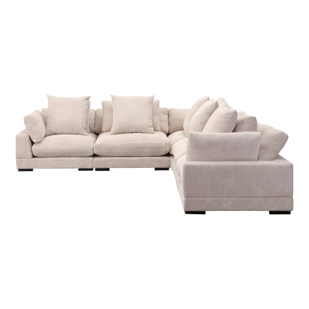 Moe's Living Room Tumble Classic L Modular Sectional Cappuccino